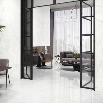 Quantum Gloss 60x120 cm. Pavimento Quantum Gloss 120x120 cm.