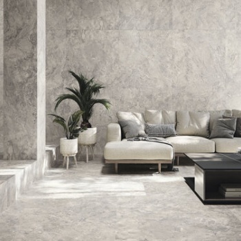 Canyon Grey 120x260 cm. Pavimento Canyon Grey 120x120 cm.