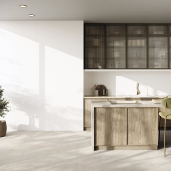 Blanco Natural 120x280.  Salerno Ivory 120x120