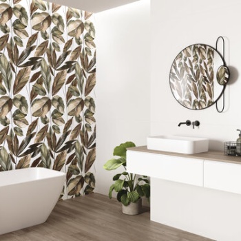 Neve Satin 60x120,  Decor Giardino 60x120 y Foresta Noce 20x120