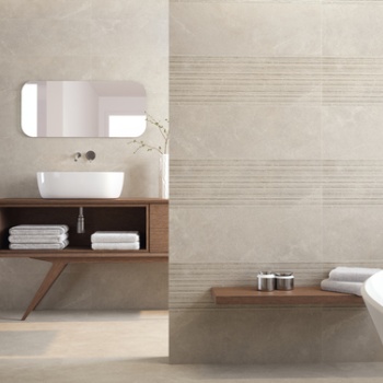 Town Grey y Slot Town Grey 30 x 90 cm. Pavimento Town Grey 40 x 80 cm.