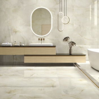 Quios Cream Pulido 80 x 160 cm. Pavimento Quios Cream Pulido 80 x 80 cm.