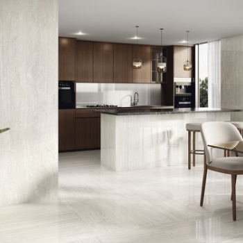 Venice Pulido Bianco 120x260 cm. Pavimento Venice Pulido Bianco 120x120 cm.