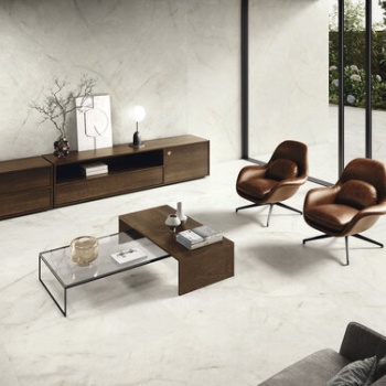 Revestimiento Crystallo Natural 120x280 cm. Pavimento Crystallo Natural 120x120 cm.