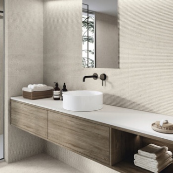 Landart Lineal Ivory 30x90 cm. Pavimento Landart  IVORY 60x60 cm.