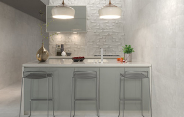 Boulevard Perla 40 x 120 cm. Pavimento Boulevard Perla 59 x 59 cm.