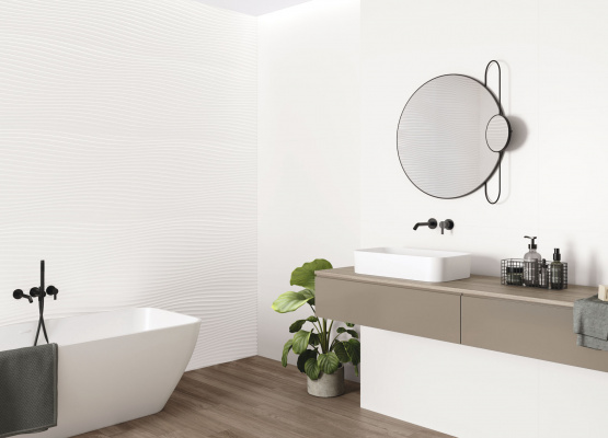 Neve Satin 60x120,  Decor Illusion 60x120 y Foresta Noce 20x120