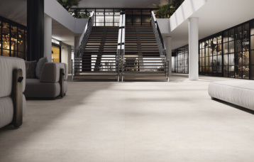 Asphalt Off White 120 x 120 cm.