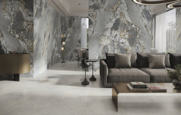 Pavimento Mineral Stone Natural 120x120 cm. Pavimento Mineral Stone Natural 120x280 cm.