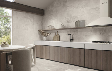 Dome Bone 30x60 cm. Pavimento Dome Bone Rect. 80x80 cm.