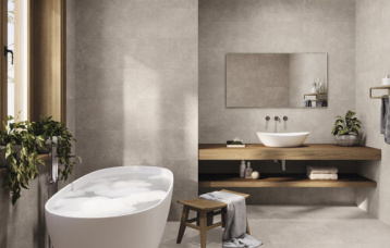 Asphalt Mud 30x60 cm. Pavimento Asphalt Mud 60x60 cm.