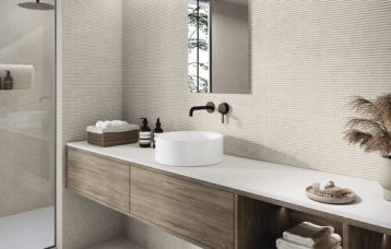 Landart Lineal Ivory 30x90 cm. Pavimento Landart  IVORY 60x60 cm.