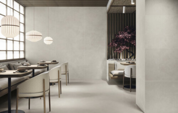 Ginza Grey 60x120 cm. Pavimento Ginza Grey 120x120 cm.