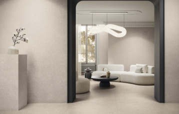 Revestimiento Brera Nut 120x280 cm. Pavimento Brera Nut 120x120 cm.