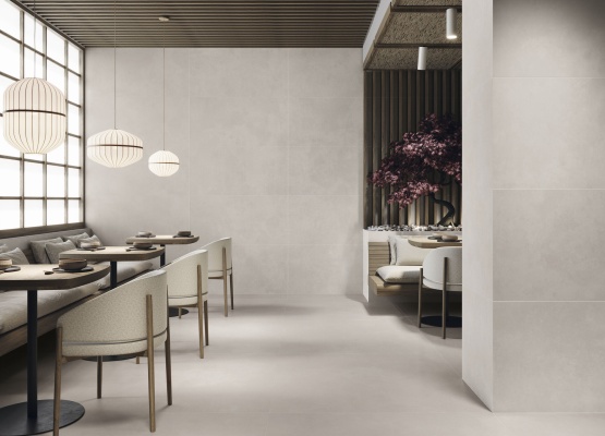 Ginza Grey 60x120 cm. Pavimento Ginza Grey 120x120 cm.