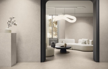 Revestimiento Brera Nut 120x280 cm. Pavimento Brera Nut 120x120 cm.