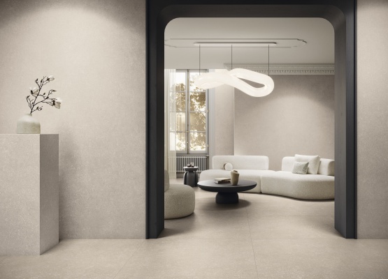 Revestimiento Brera Nut 120x280 cm. Pavimento Brera Nut 120x120 cm.